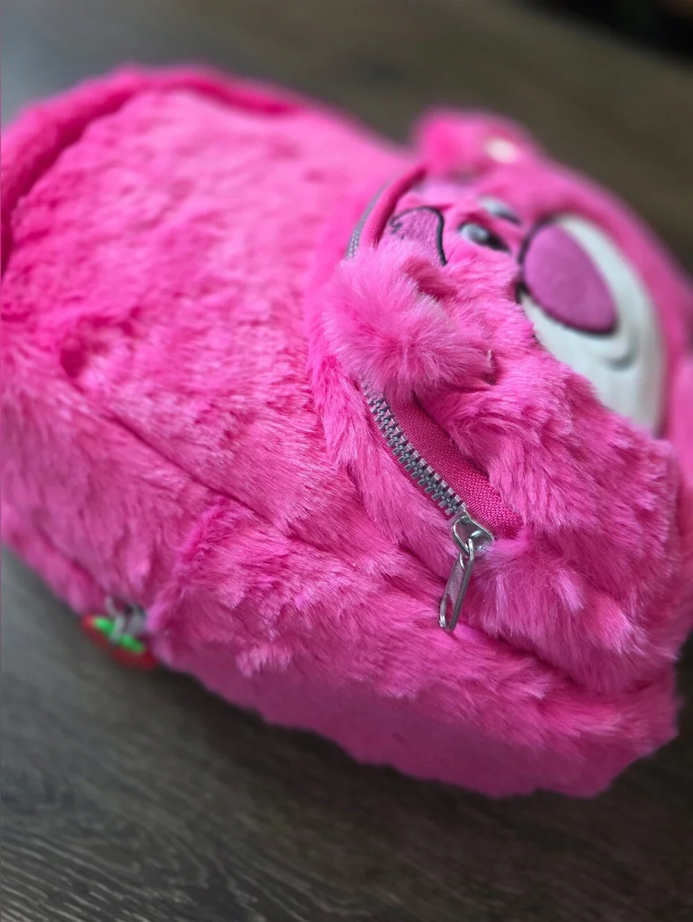 Claire's Exclusive Disney Pixar Toy Story Lotso plush mini backpack